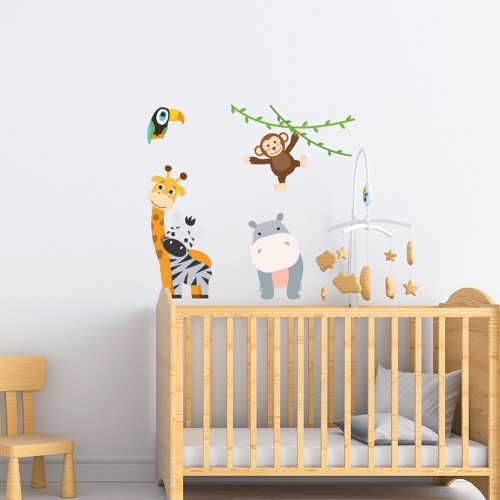 Wall sticker decor zoo sticker