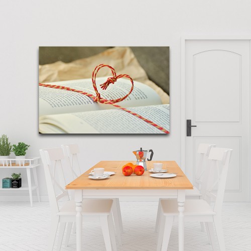 Decorative frame on canvas book