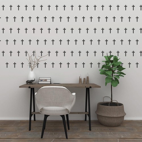 Wall sticker decor cross