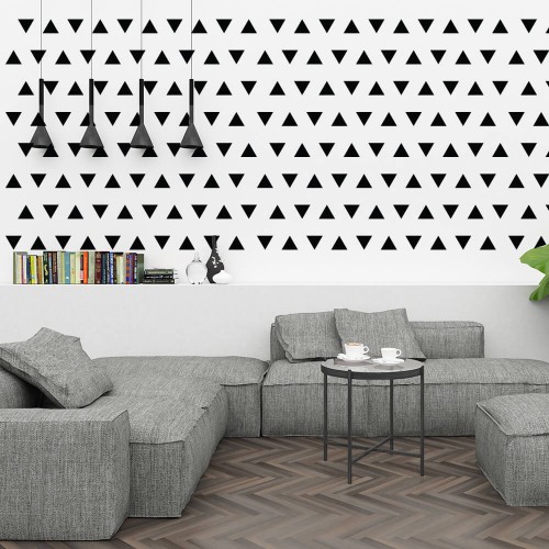 Wall sticker decor triangles