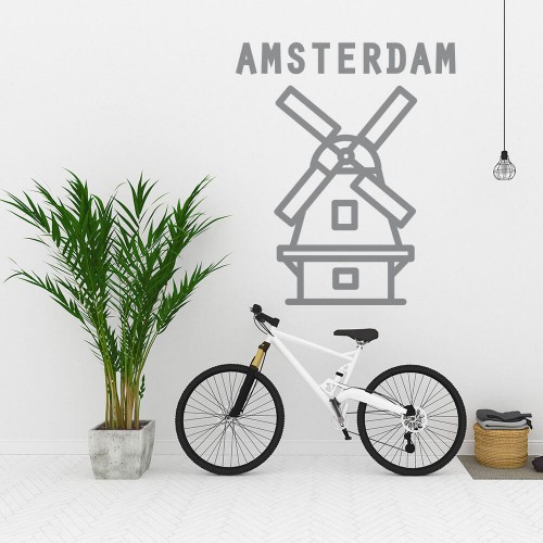 Wall sticker decor Amsterdam