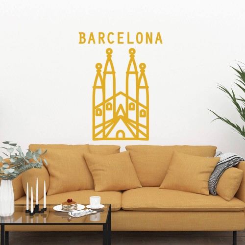 Wall sticker decor Barcelona