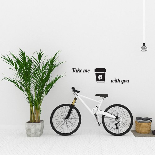 Wall sticker decor take me with you