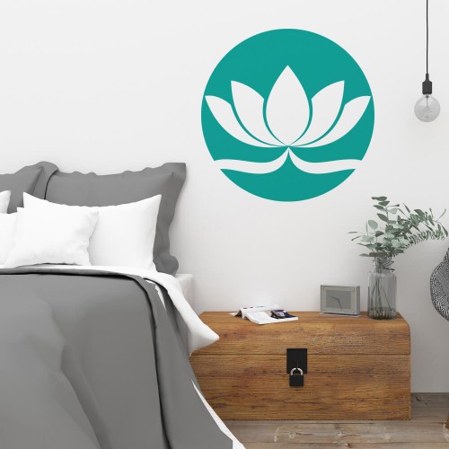 Wall sticker decor lotus