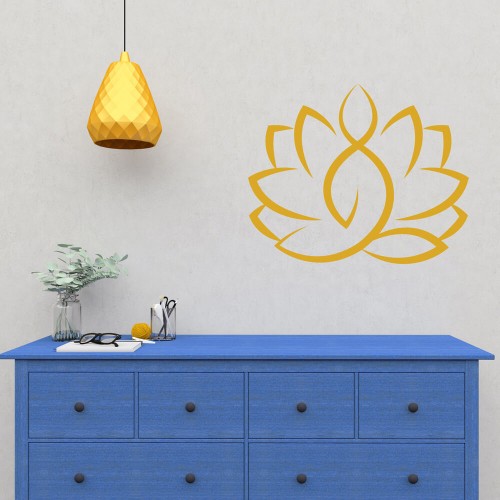 Wall sticker decor yoga