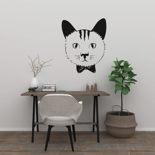 Αυτοκόλλητα διακόσμησης τοίχου Γάτα