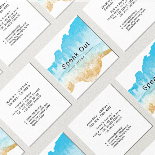Digital print business card in fine art papers