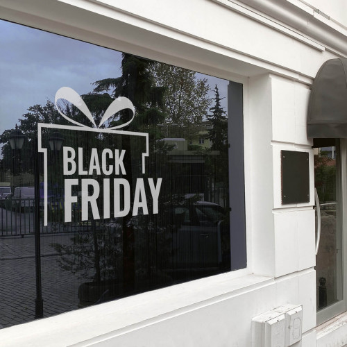 Black Friday sales sticker decor for window 06