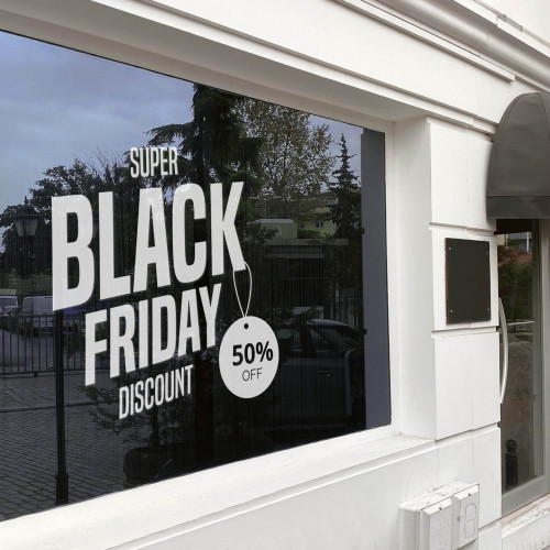 Black Friday sales sticker decor for window 08