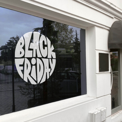Black Friday sales sticker decor for window 09