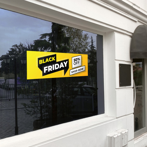Black Friday sales vunil sticker decor for window 01