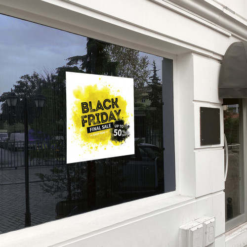 Εκπτωτική αφίσα βιτρίνας black friday 04