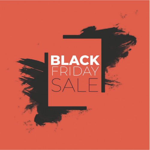 Black Friday sales poster decor for window 10