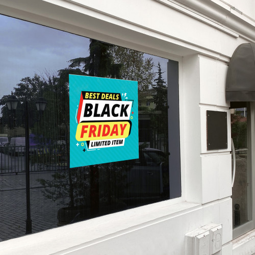 Black Friday sales poster decor for window 12