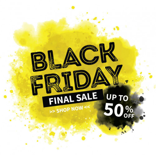 Black Friday sales vunil sticker decor for window