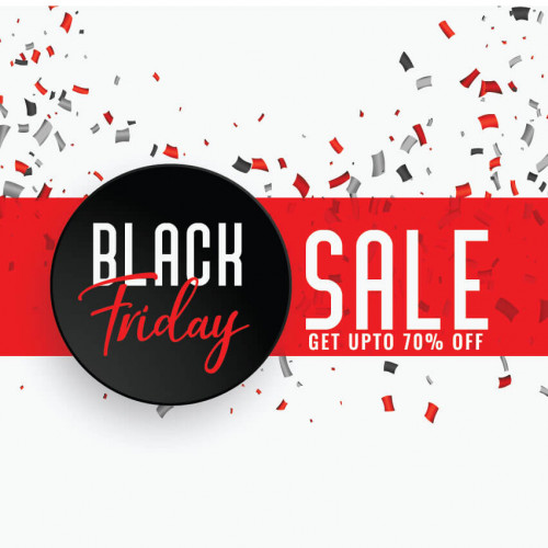 Black Friday sales vunil sticker decor for window