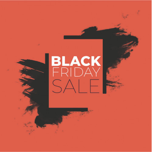 Black Friday sales vunil sticker decor for window